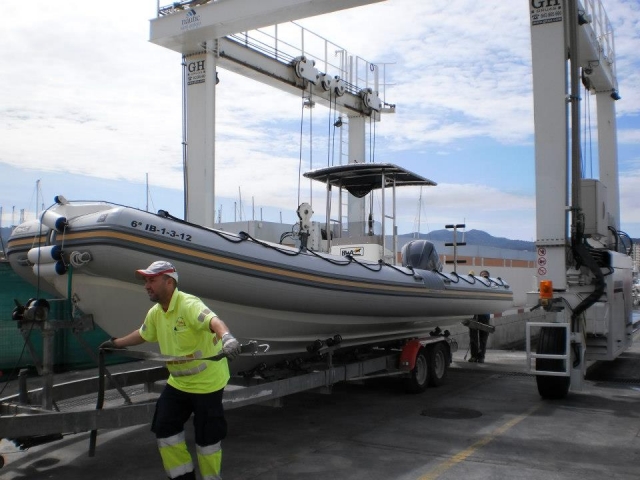 Descente du bateau 